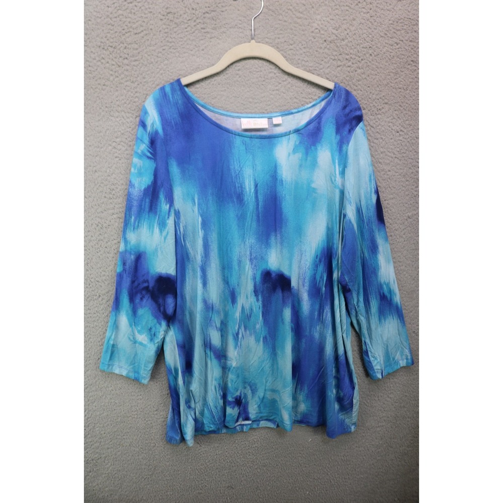 Belle by Kim Gravel 3/4 Sleeve Tunic-Size Large-Preppy